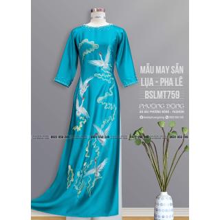 Áo Dài Bà Sui Lụa Thêu Kết Pha Lê BSLMT759